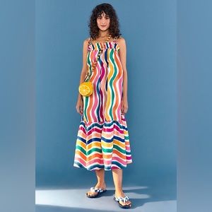 Dancing Stripes MIDI, NWOT, size medium, runs large